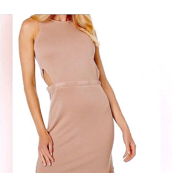 Anthropologie casual cotton sleeveless Barcelona Dress beige/taupe medium NWT - Picture 16 of 16